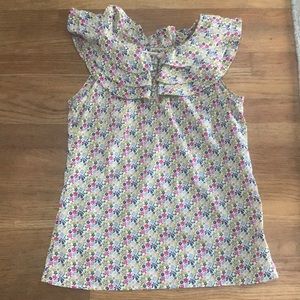 SUMMER/SPRING FLORAL BLOUSE WITH RUFFLES